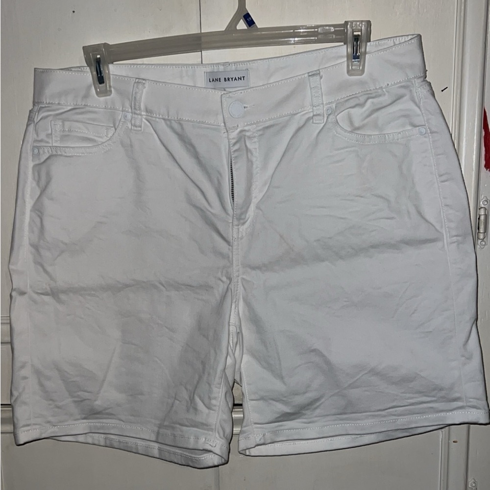 Lane Bryant white shorts
